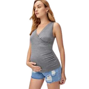 Blusa de Maternidad y Lactancia Gris